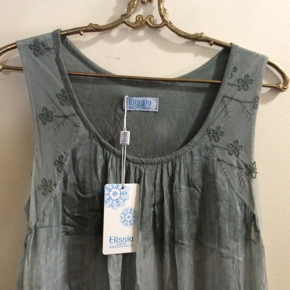 NWT Italy 🇮🇹 Elissia Europe silk ombré dress - Picture 2 of 16